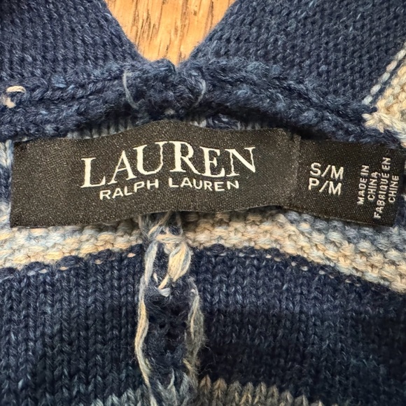 Lauren Ralph Lauren Fringe Trim Open Cardigan S/M EUC - Picture 10 of 10